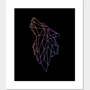 Geometric Gradient Woolf Posters and Art